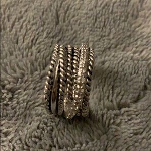 Chunky silver ring